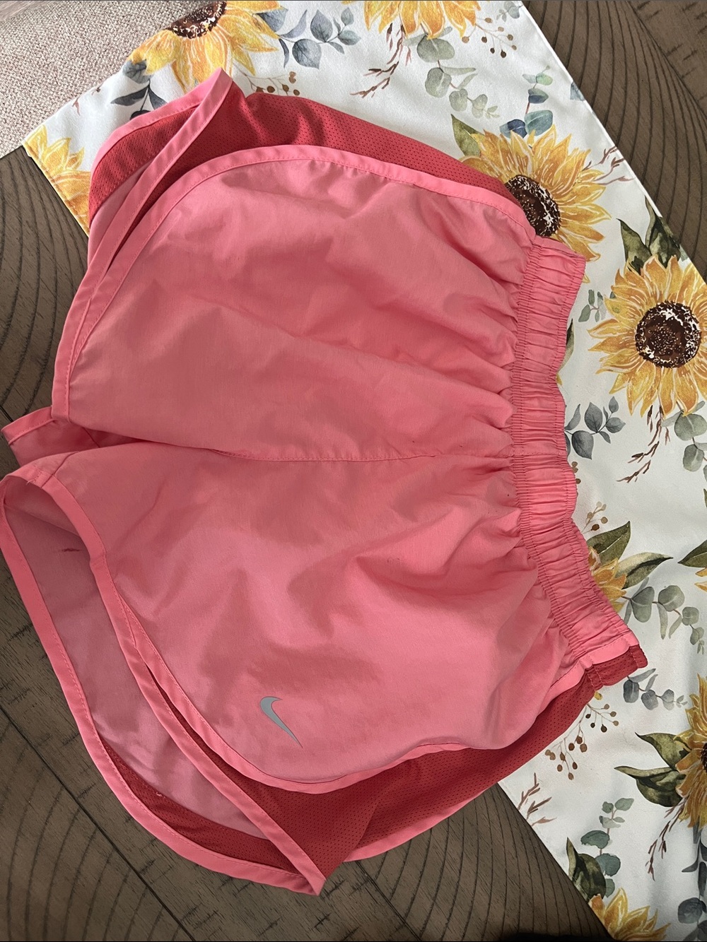 Nike Coral Pink Women's Athletic Running Shorts